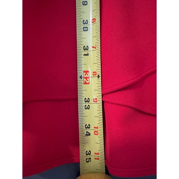 BCBGMAXAZRIA Red Dress Ruffle Tiered‎ Sweetheart Cocktail Party Size 8 NWT - Picture 7 of 7